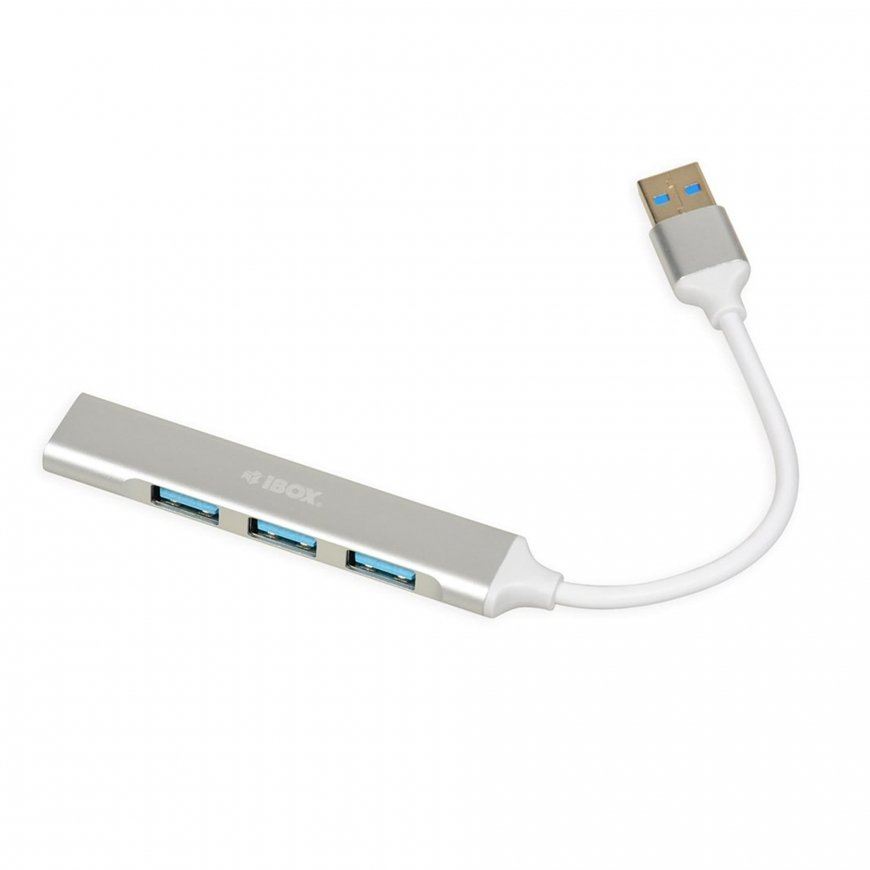 iBox IUH3FAS jaotur USB 3.2 Gen 1 (3.1 Gen 1) Type-A 5000 Mbit/s Valge – 2