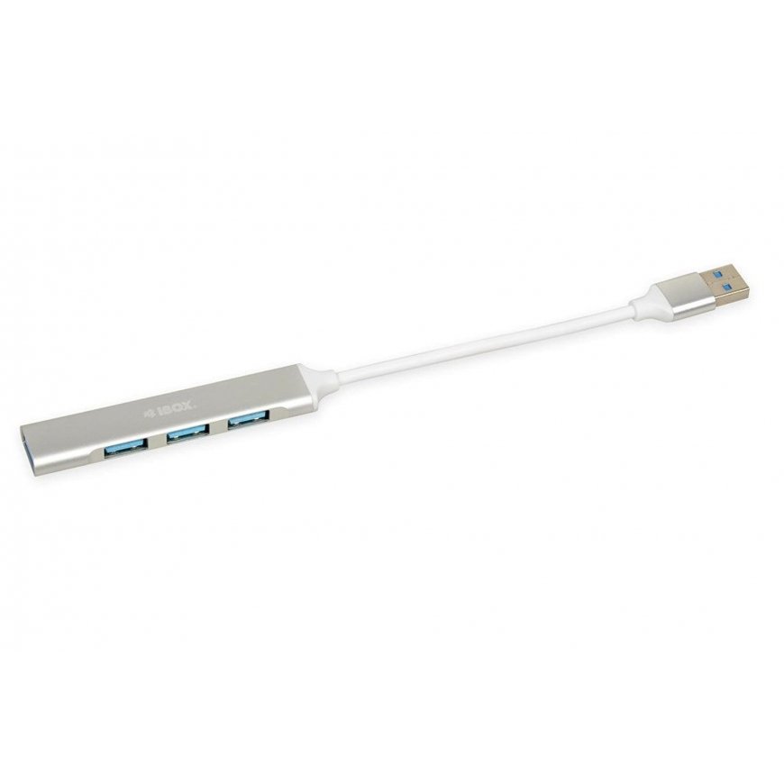 iBox IUH3FAS jaotur USB 3.2 Gen 1 (3.1 Gen 1) Type-A 5000 Mbit/s Valge – 5