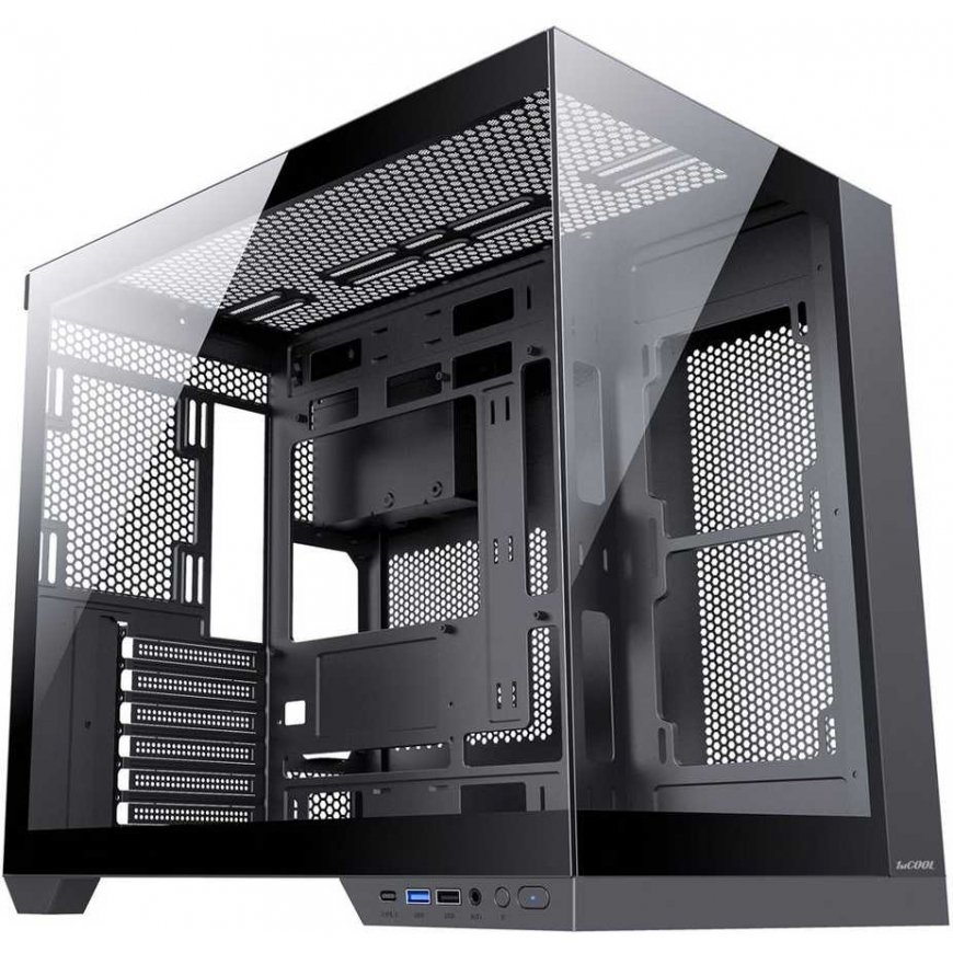 1St Cool 1stCOOL DREAMER case, medium-sized tower, AU, USB 3.0, USB-C, 3x 120 mm ARGB fans, black – 2