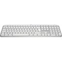 Logitech MX Keys S for Mac tastatūra Birojs RF bezvadu sakari + Bluetooth QWERTZ Vācu Alumīnijs, Bal Logitech MX Keys S for Mac tastatūra Birojs RF bezvadu sakari + Bluetooth QWERTZ Vācu Alumīnijs, Bal