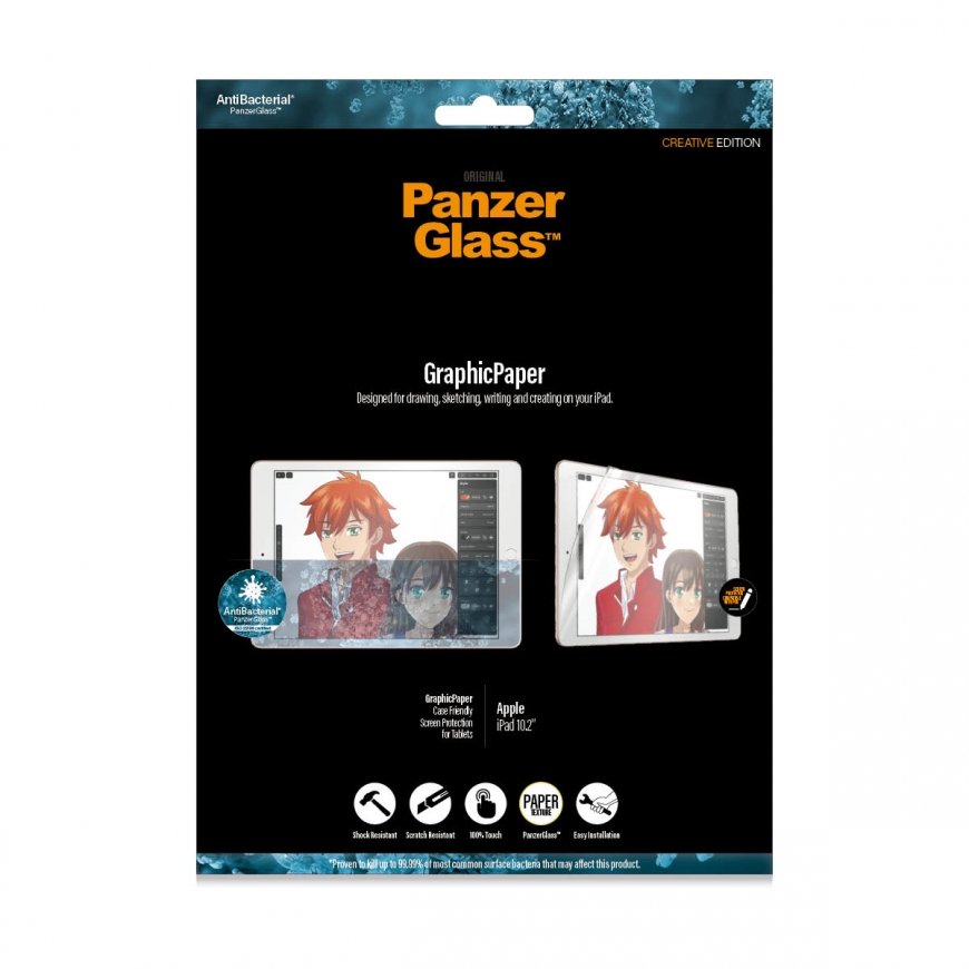 PanzerGlass ® GraphicPaper® Screen Protector iPad 10.2″ (2019-2021) Papīra tipa ekrāna aizsargs Appl – 3