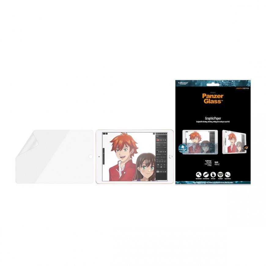 PanzerGlass ® GraphicPaper® Screen Protector iPad 10.2″ (2019-2021) Į popierių panaši ekrano apsaugo – 4