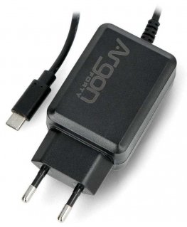 Maitinimo šaltinis Argon40 USB tipas C 5.25V/3.5A, skirtas Raspberry Pi 4B - juodas