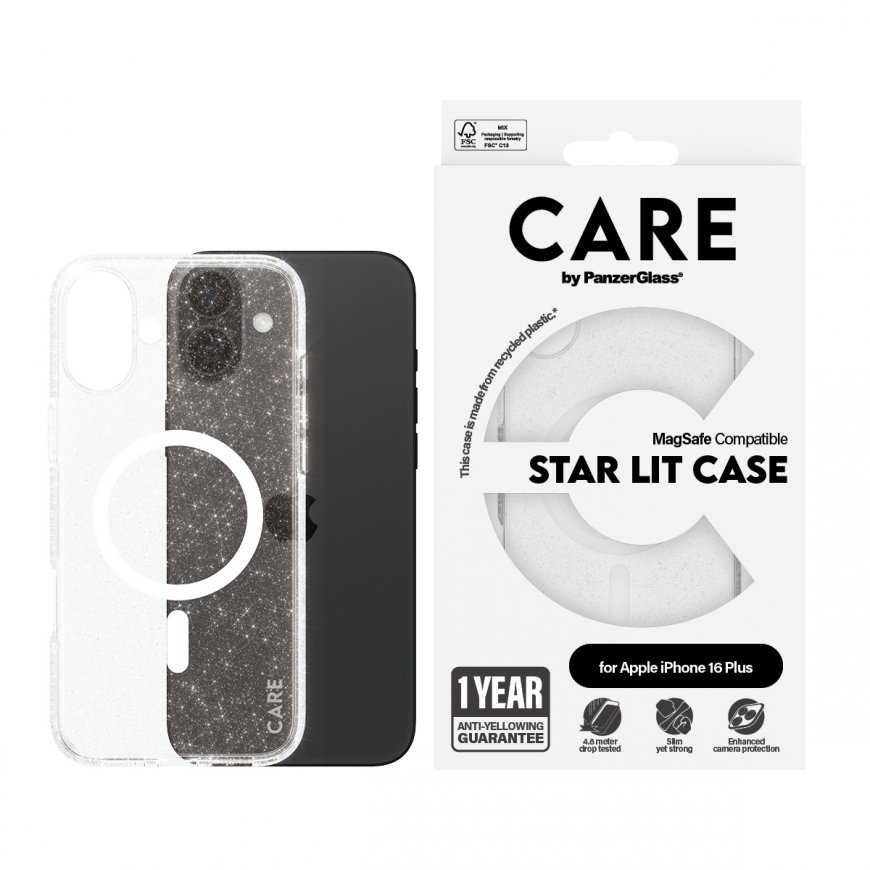 PanzerGlass CARE by ® Flagship Case Urban Combat Star Lit w. White MagSafe iPhone 16 Plus mobile pho – 2