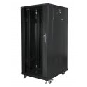 Lanberg FF01-6827-12BL rack cabinet 27U Freestanding rack Black