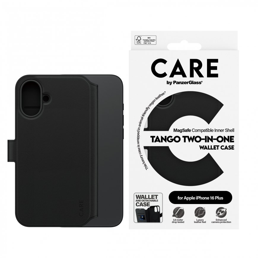 PanzerGlass CARE by ® Feature Case Tango Two-in-One Wallet w. MagSafe iPhone 16 Plus – 2
