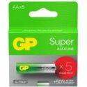 ALKALINĖS BATERIJOS LR6/ AA GP SUPER 5VNT. ALKALINĖS BATERIJOS LR6/ AA GP SUPER 5VNT.
