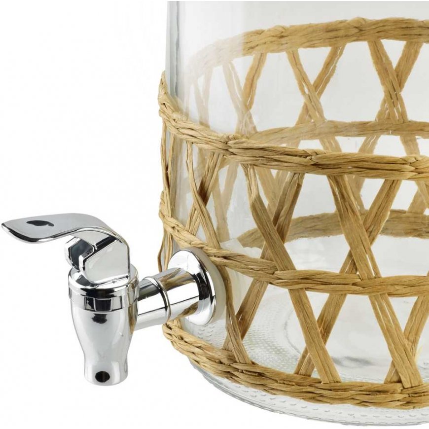 Mondex MODERNI VIRTUVĖ Klaasist anum 3,5 l, punutud, 11,4 x 16 x 25,6 cm – 3