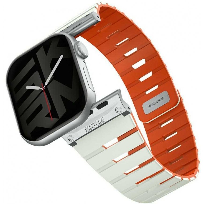 Dirželis Skinarma Gemini Apple Watch'ile 42/41/40 mm jasnomiętowy