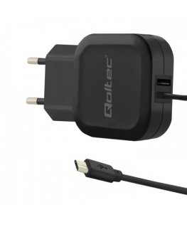 Qoltec 50189 mobile device charger Smartphone, Tablet Black AC Indoor