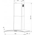 60 cm chimney hood Gartraukis Berdsen BT-202 60 cm chimney hood Gartraukis Berdsen BT-202