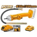 Ingco CCVLI2023011 cordless submersible concrete compaction vibrator incl. battery and charger Ingco CCVLI2023011 cordless submersible concrete compaction vibrator incl. battery and charger