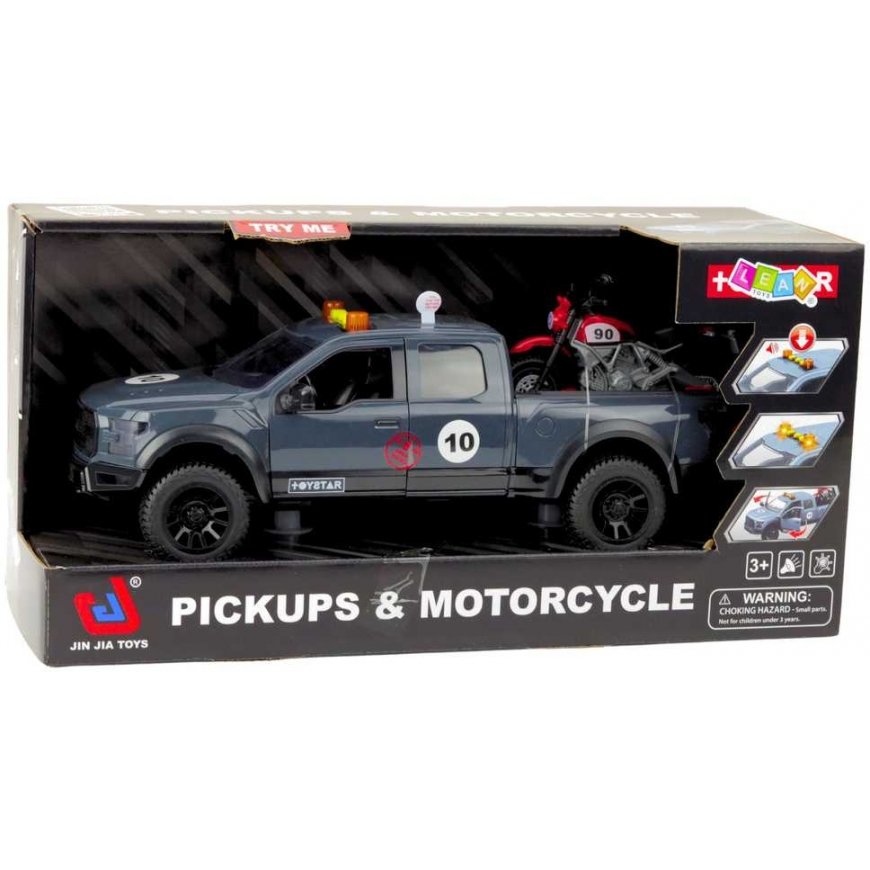 Lean Toys Pikapas with engine lights sounds gray 1:12 – 5