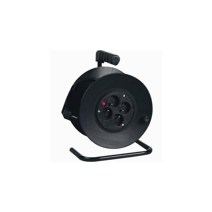 PremiumCord PPB-01-50 power extension 50 m 4 AC outlet(s) Black