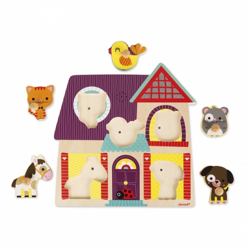 JANOD J07078 palapeli Muotopalapeli 5 kpl Eläimet – 3
