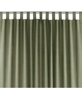 MILANA curtain, olive color, classic, 10 cm, chenille covers, 140x245, HOMEDE