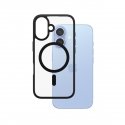PanzerGlass ® HardCase Transparent w. Black MagSafe & Frame iPhone 16 PanzerGlass ® HardCase Transparent w. Black MagSafe & Frame iPhone 16