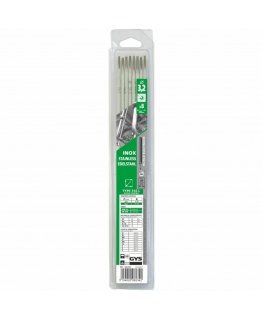 Ruostumattomalle teräkselle tarkoitetut hitsauspuikot GYS 316L 3,2 mm, 8 kpl.