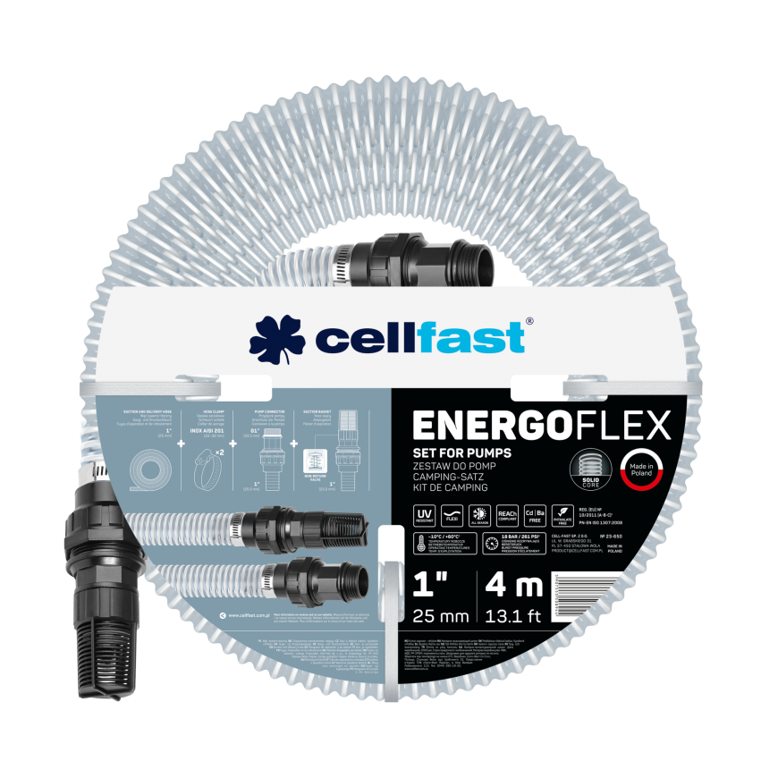 CELLFAST IMBUKSU VEE 1" Pumpa komplekt 4m