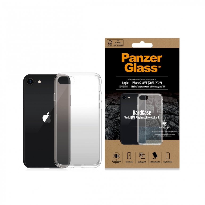 PanzerGlass ® HardCase iPhone SE (2020/2022) | 7 | 8 mobiiltelefoni ümbris Kate Läbipaistev – 3