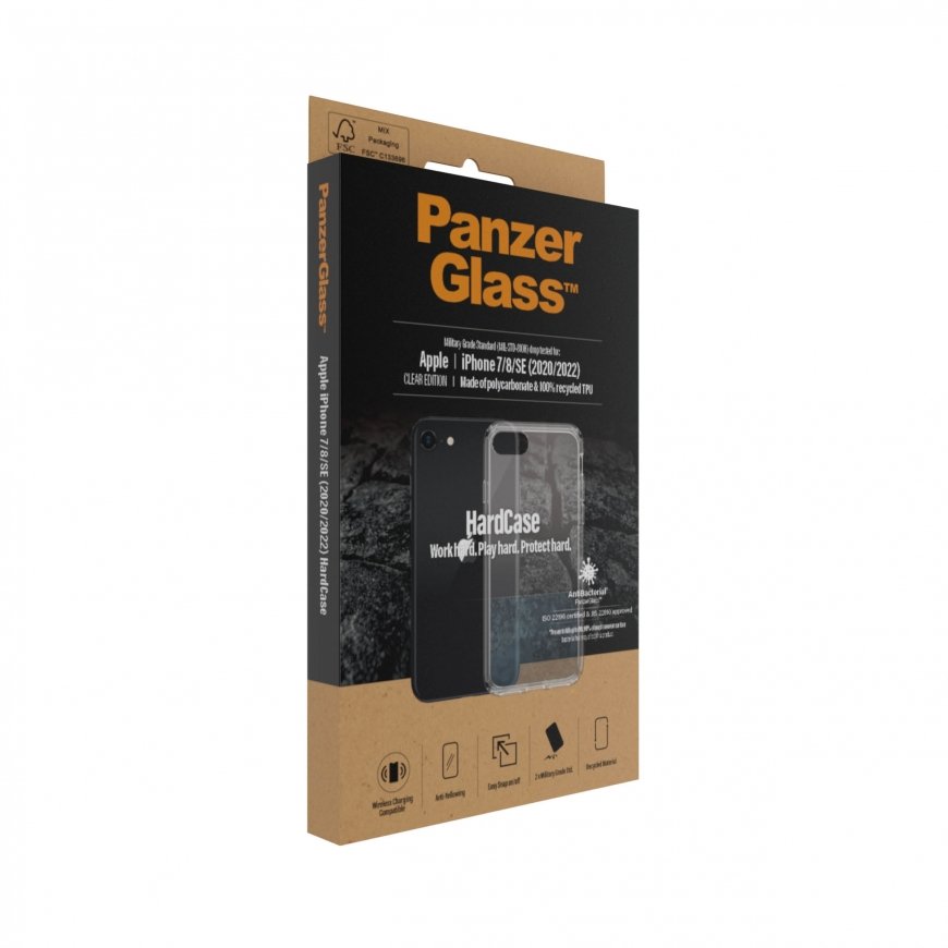 PanzerGlass ® HardCase iPhone SE (2020/2022) | 7 | 8 mobilo telefonu apvalks Aploksne Caurspīdīgs – 4