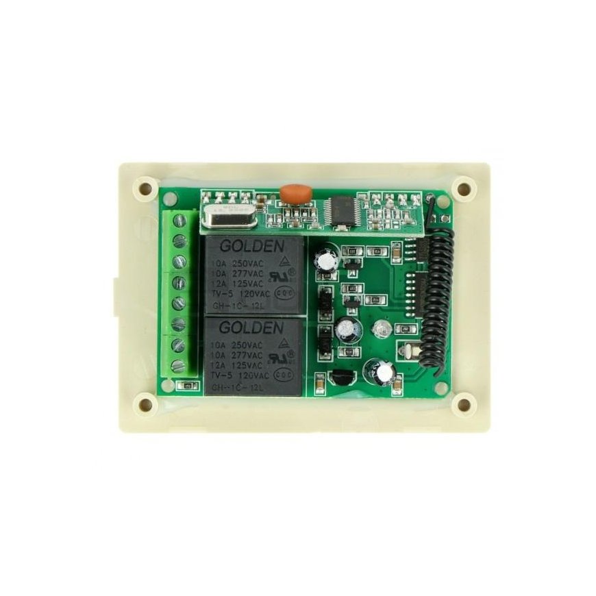 Electrobim 2 channel relay 12-24VDC 433 MHz with 2 remote controls RCD-2C – 3