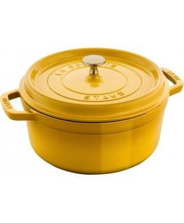 STAUB LA COCOTTE Apvalus ketaus puodas, 3,7 litro, citrininis