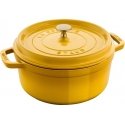 STAUB LA COCOTTE Round cast iron pot, 3.7 liters, lemon STAUB LA COCOTTE Round cast iron pot, 3.7 liters, lemon