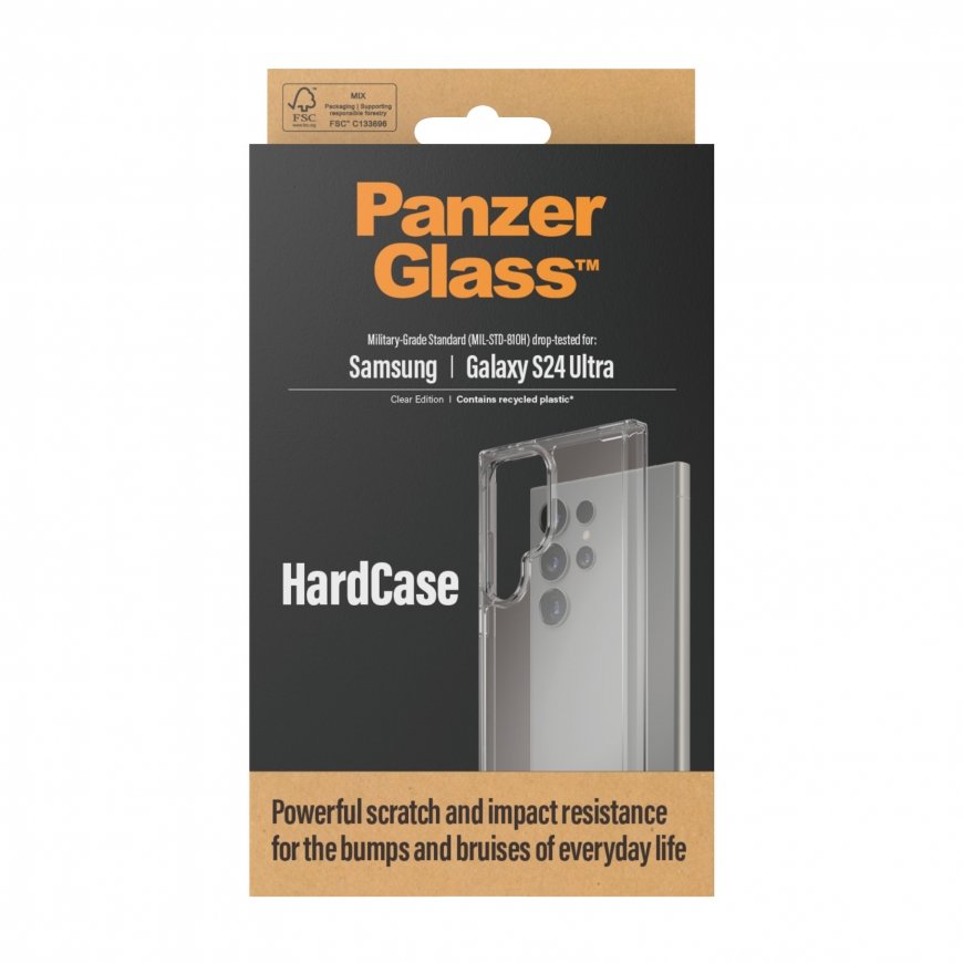 PanzerGlass ® HardCase Transparent Samsung Galaxy S24 Ultra mobiliojo telefono dėklas Permatomas – 3