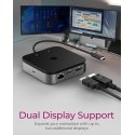 ICY BOX IB-DK408-C41 Проводная USB4 Антрацит ICY BOX IB-DK408-C41 Проводная USB4 Антрацит