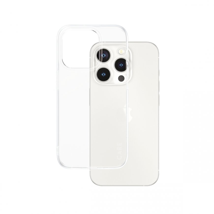 PanzerGlass CARE by ® Fashionable Case Transparent X-Ray Soft Basic iPhone 15 Pro mobiliojo telefono