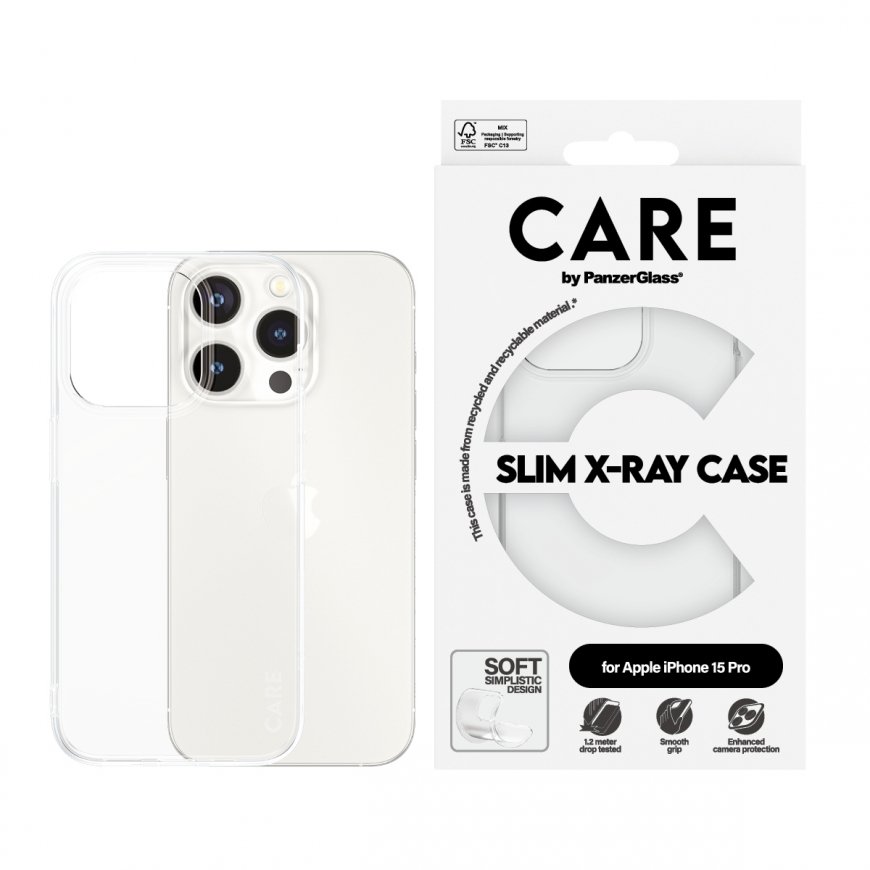 PanzerGlass CARE by ® Fashionable Case Transparent X-Ray Soft Basic iPhone 15 Pro – 2