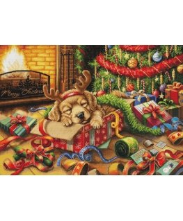 luca S Kryželiu izšūšanas komplekts „Santa’s Little Troublemaker“ 44x32cm SBU5079
