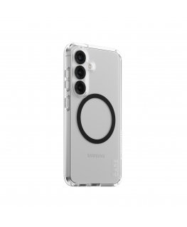 PanzerGlass CARE by ® Flagship Case Transparent Urban Combat w. Black Qi Compatible Samsung Galaxy S25 mobile phone case