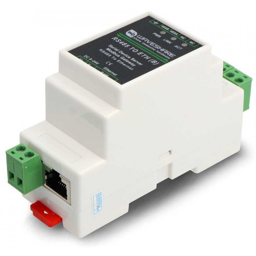 RS485/RJ45 keitiklis – TCP/IP į nuoseklųjį prievadą – Waveshare 20978 – 2