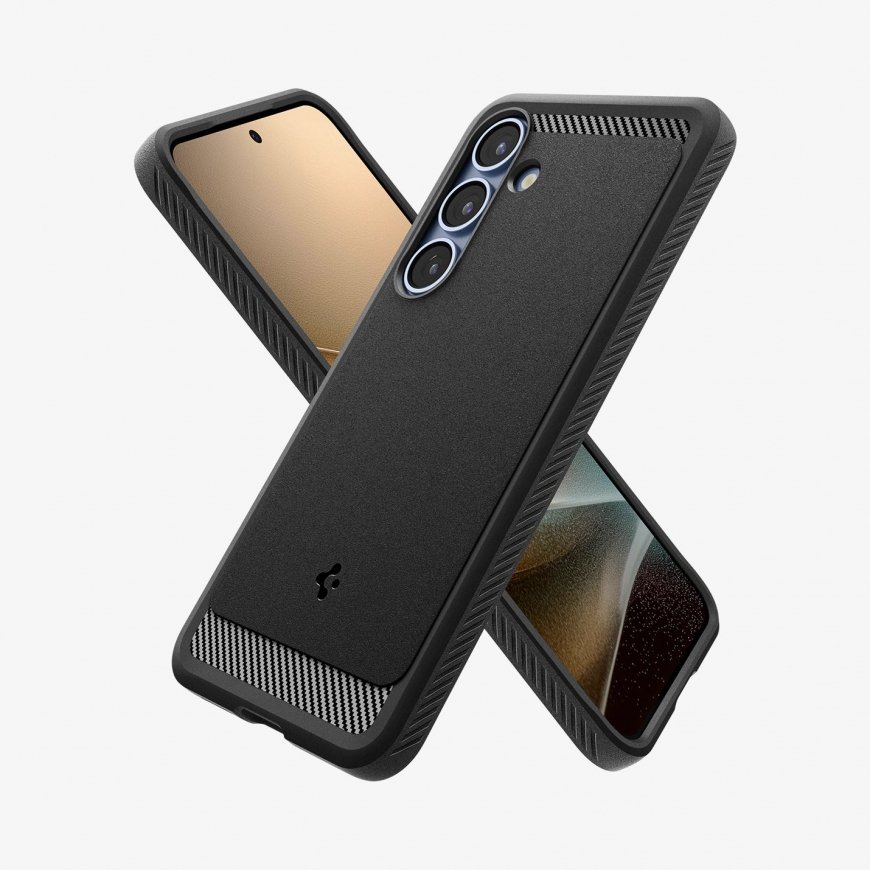 Spigen Galaxy S25 Case Rugged Armor Matte Black – 3