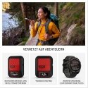 Garmin inReach Messenger Plus SOS satellite communication device with photo and voice message sending features.