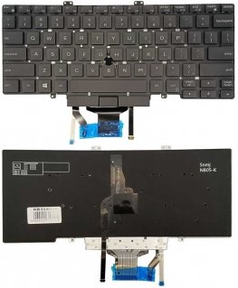 DELL Latitude 5400 -näppäimistö, jossa on trackpoint