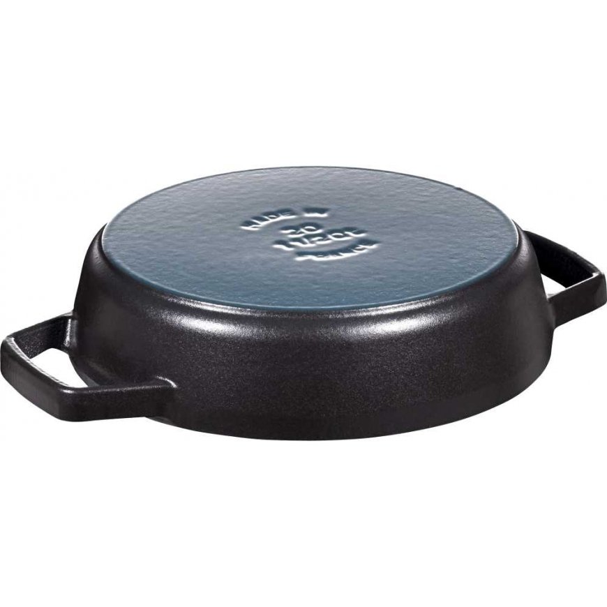 Staub Cast Iron Pan with Two Handles - 20 cm, Black – 2