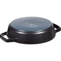 Staub Ketaus keptuvė su dviem rankenėlėmis - 20 cm, juoda Staub Ketaus keptuvė su dviem rankenėlėmis - 20 cm, juoda