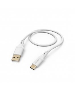 Hama Flexible USB cable USB 2.0 1.5 m USB A USB C White