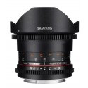 Samyang 8mm T/3.8 Fish Eye HD Cine, MFT SLR Plats "zivs acs" objektīvs Melns Samyang 8mm T/3.8 Fish Eye HD Cine, MFT SLR Plats "zivs acs" objektīvs Melns
