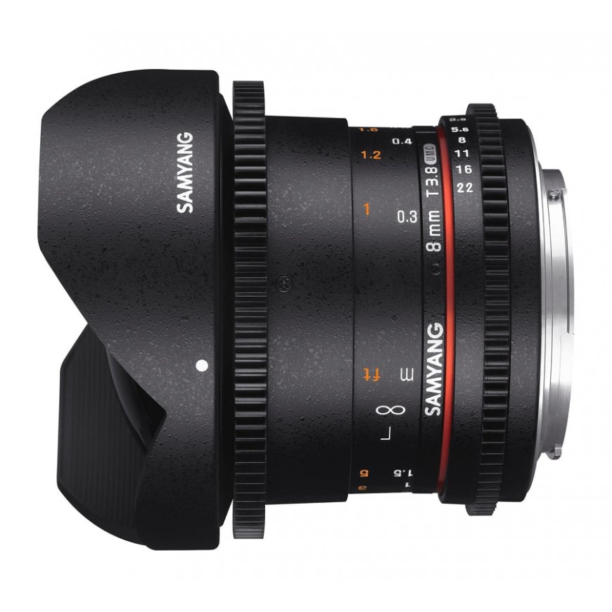Samyang 8mm T/3.8 Fish Eye HD Cine, MFT SLR Lai kalasilmobjektiiv Must – 2