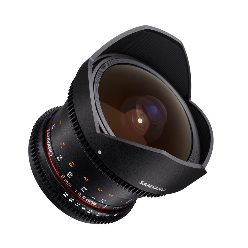 Samyang 8mm T/3.8 Fish Eye HD Cine, MFT SLR Laajakalansilmäobjektiivi musta – 5