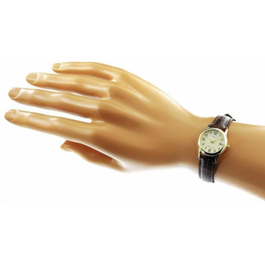 Laikrodis moterims CASIO LTP-V002GL 9BUDF (zd584e) + dėžutė – 2
