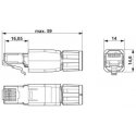 Phoenix Contact VS-08-RJ45-5-Q / IP20 RJ-45 Pelēks Phoenix Contact VS-08-RJ45-5-Q / IP20 RJ-45 Pelēks