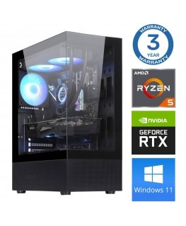 INTOP Ryzen 5 5500 16GB 1TB SSD M.2 NVME+2TB RTX5060Ti 8GB WIN11
