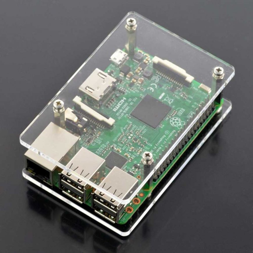 Raspberry Pi kaste - caurspīdīga atvērta V2