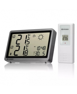 BRESSER home weather station MeteoTemp HZ in anthracite color