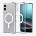 Spigen Ultra Hybrid (MagFit) mobiiltelefoni ümbris 17 cm (6.7") Kate Läbipaistev, Valge
